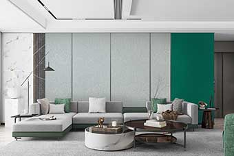 钦州轻奢风格-客厅