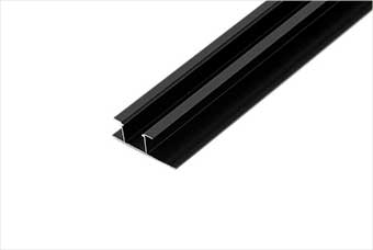 钦州航空纤维墙咔铝合金带灯中条（哑黑氧化）