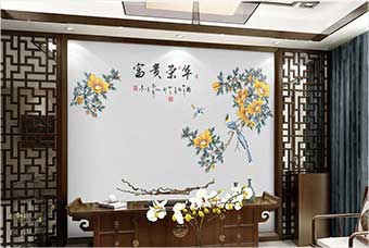 钦州森佰汇航空纤维墙咔(富贵荣华)